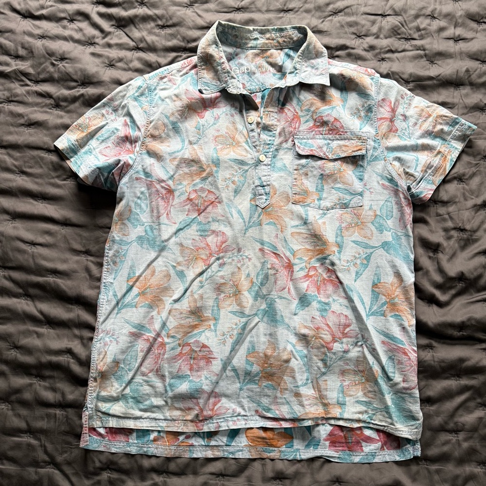 GAP Multicolor Floral Men's Casual Shirt